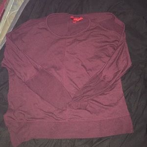 Maroon long sleeve shirt